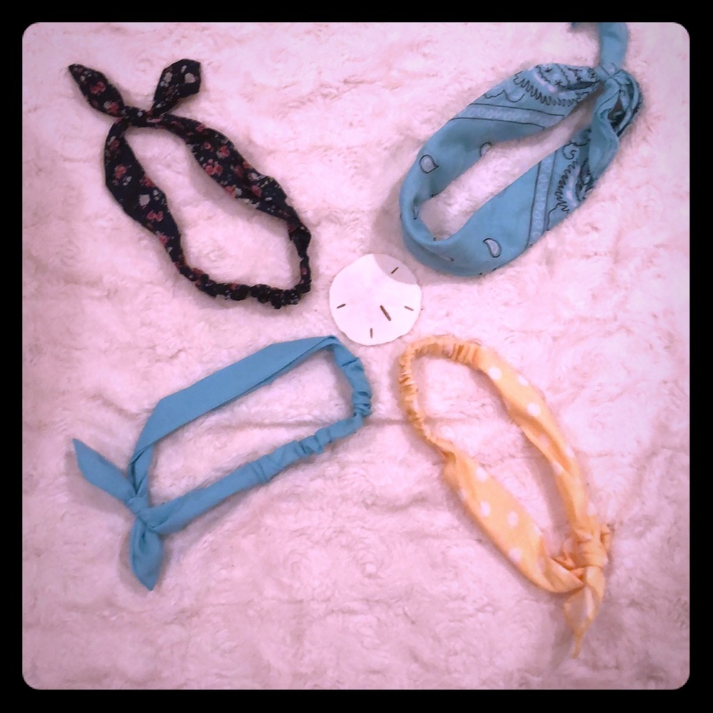 Set of 4 cute headbands!